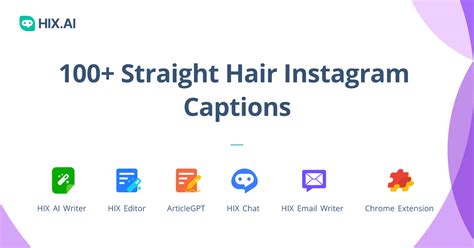 100+ Straight Hair Instagram Captions + Free AI Caption .